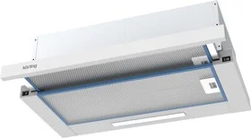 Вытяжка телескопическая Korting KHP 6512 W белый, 59.5 см, 550 куб. м/ч, 54 дБ