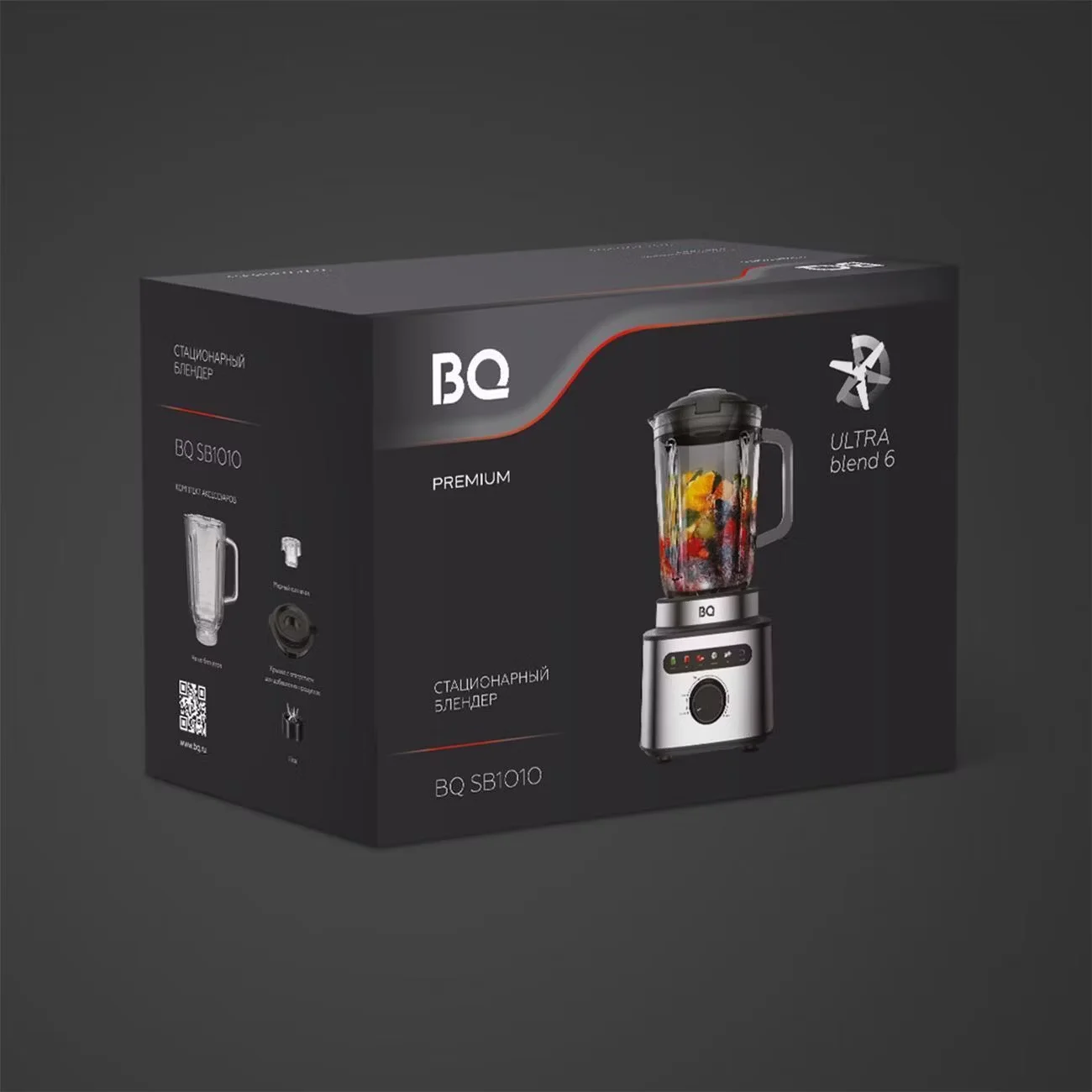 Блендер стационарный BQ SB1010 Стальной-Черный