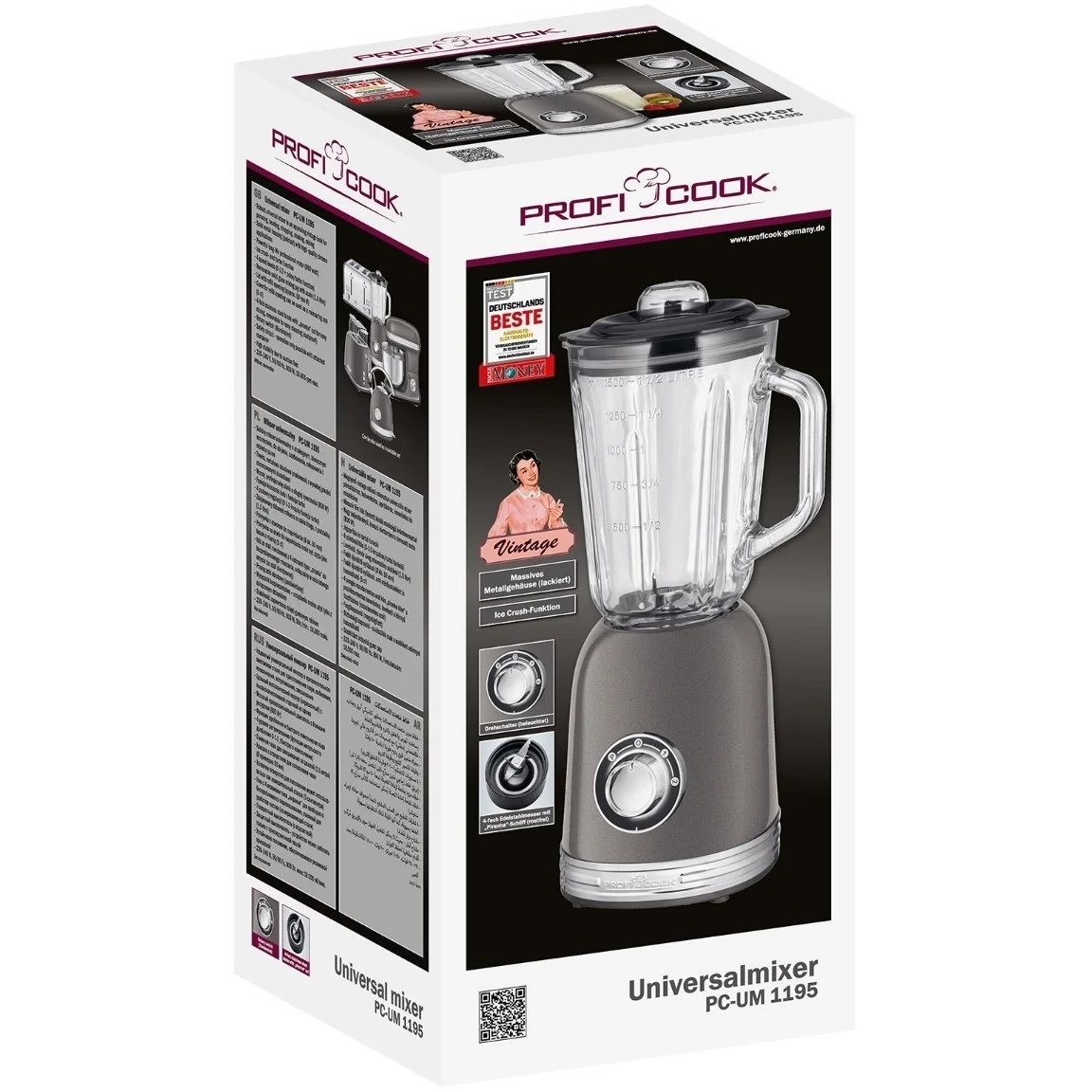 Блендер стационарный Profi Cook PC-UM 1195 anthrazit