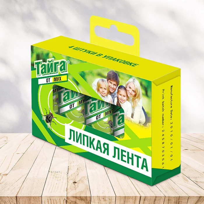 СКР Липкая лента от мух 4 ед. в упаковке