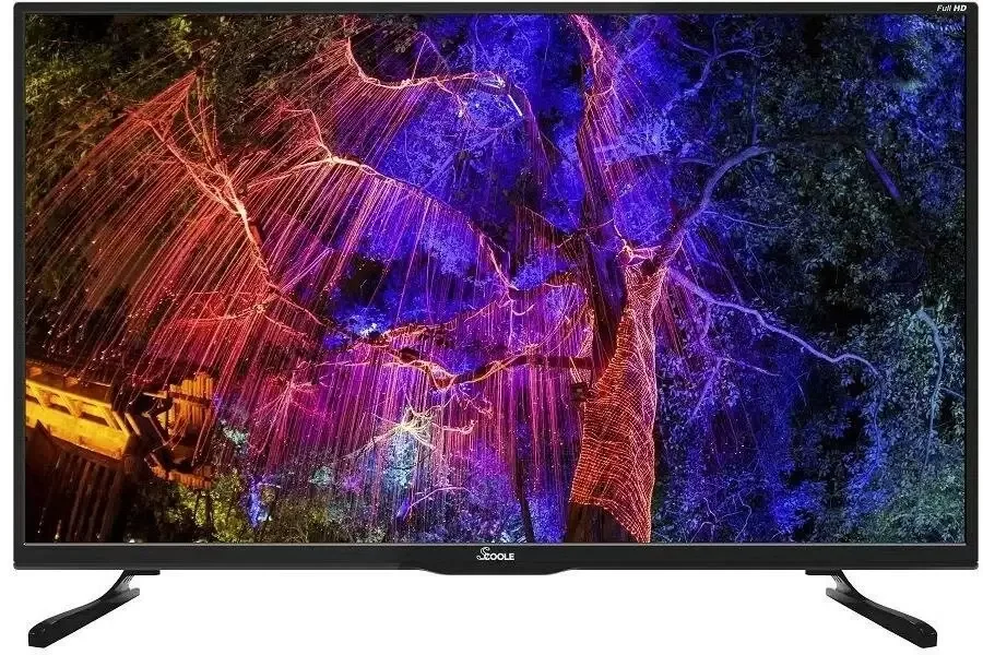 Телевизор LED 43" SCOOLE SL-LED43S98T2SU 3840x2160, 4K UHD, 50 Гц, Wi-Fi, Smart TV, Android 11.0