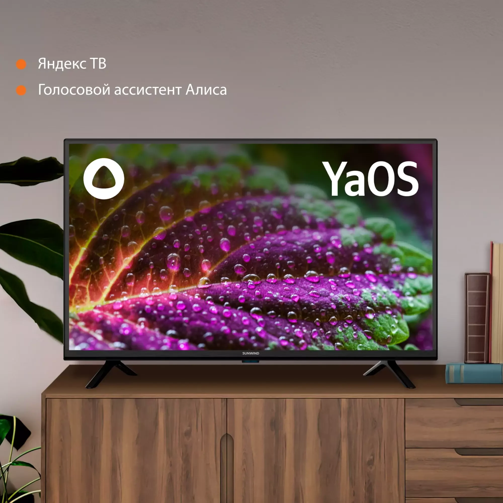 Телевизор LED 43" STARWIND SW-LED43UG405 Smart Яндекс.ТВ Frameless черный/4K Ultra HD/DVB-T/60Hz/DVB