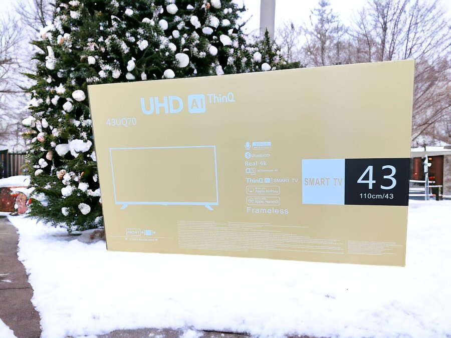 Телевизор LED 43" КТВ 43UQ70, смартТВ, android14,  БЛЮТУЗ,  Голосовое Управление!