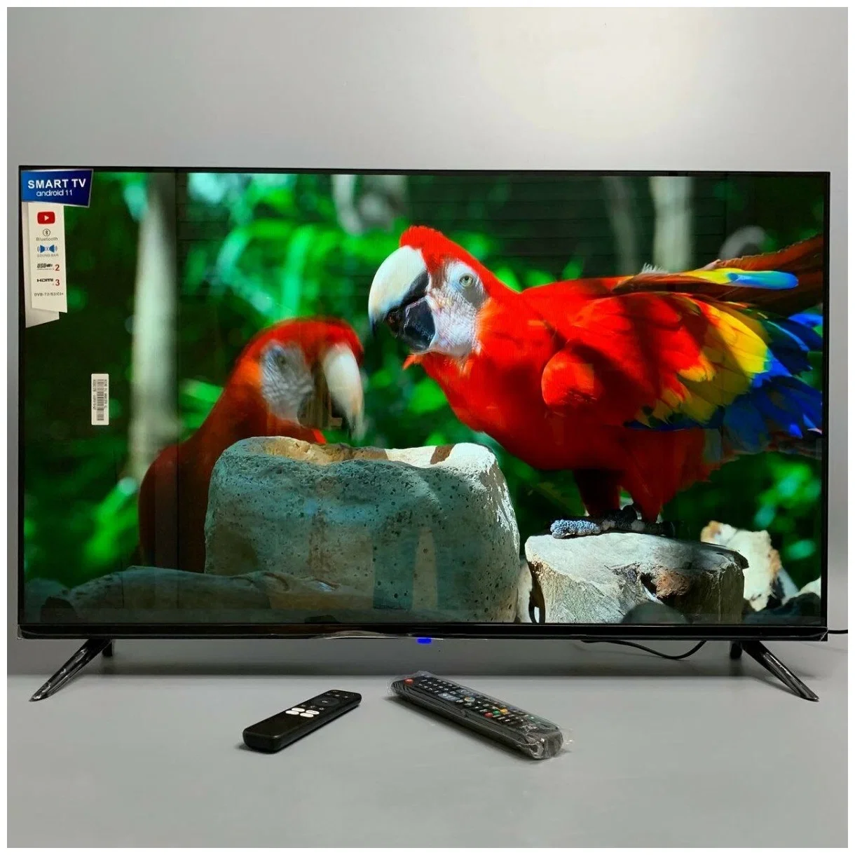 Телевизор LED 43" КТВ Q90 45S BT-4500S   Smart, андроид 12,Блютуз,  голосовое  , 2 пульта.