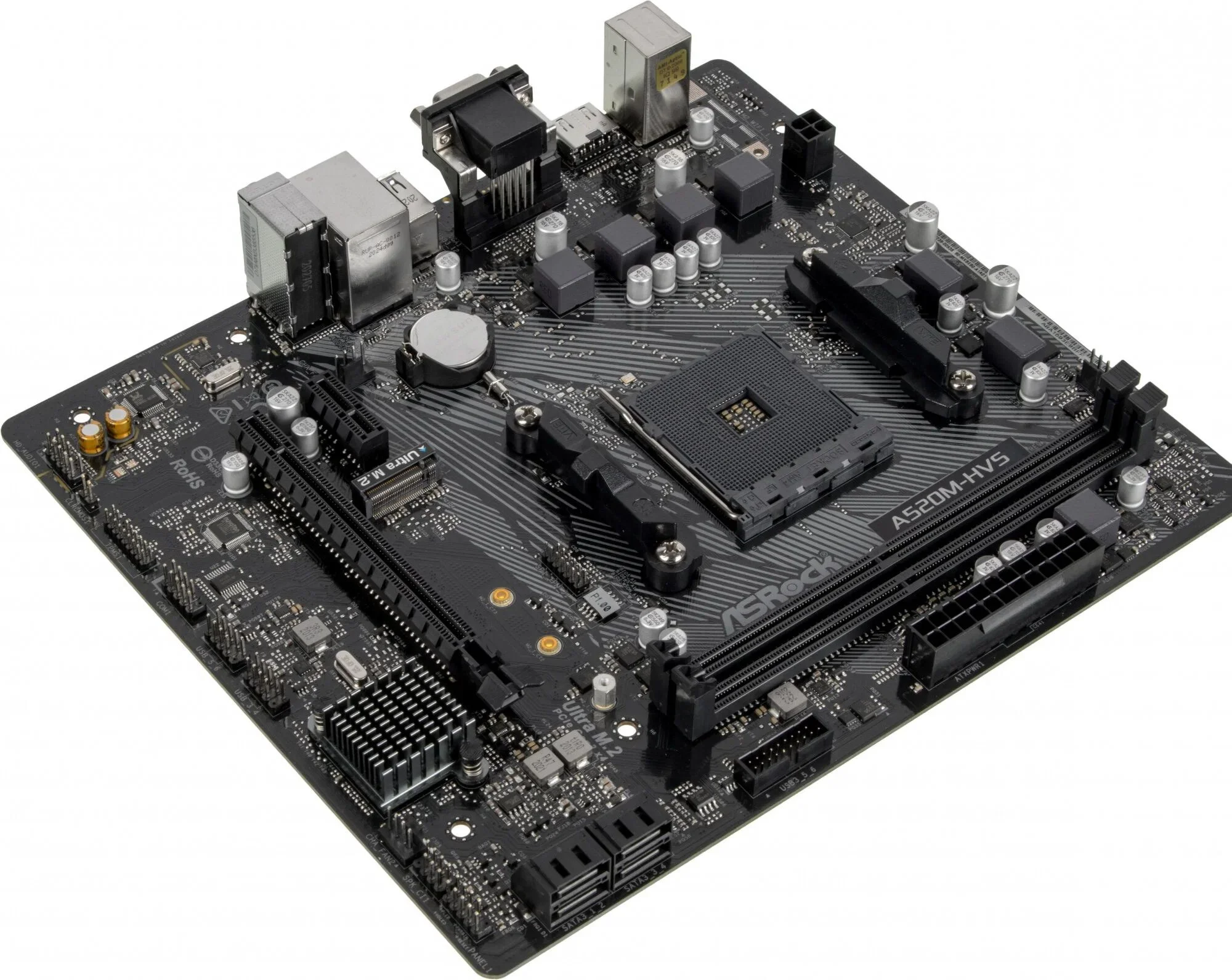 Материнская плата Asrock A520M-HDV (AM4, mATX)