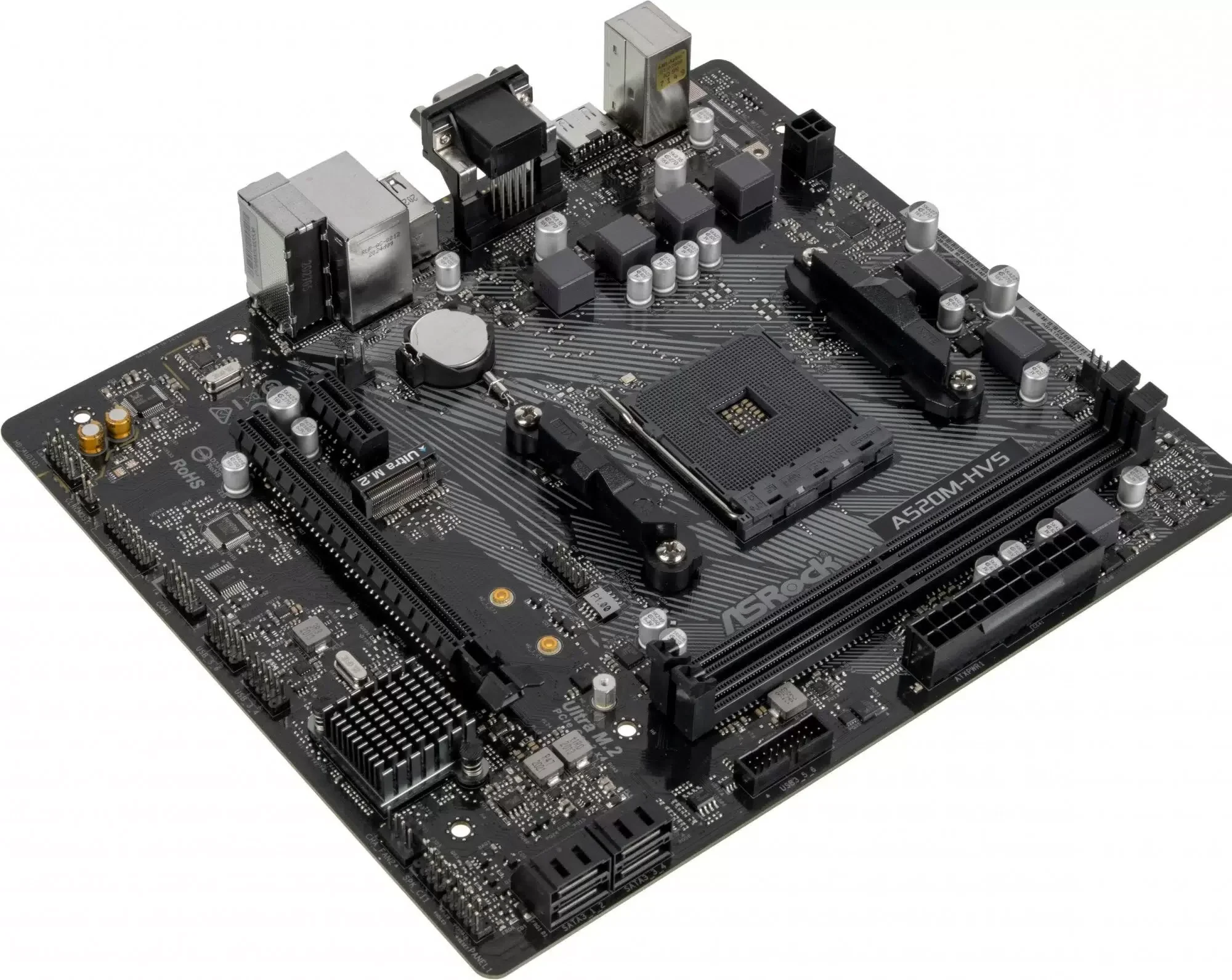 Материнская плата Asrock A520M-HVS (AM4, mATX)