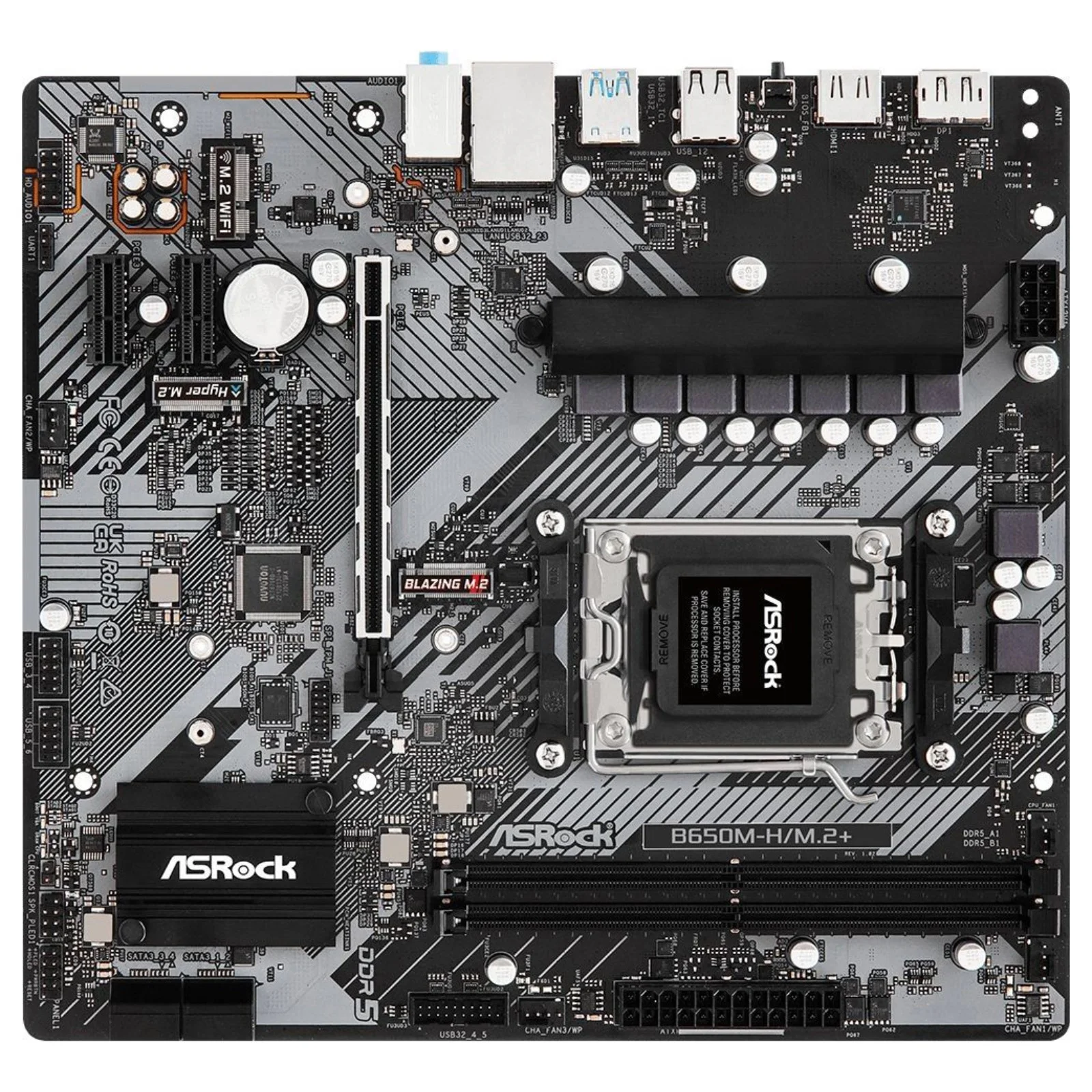 Материнская плата Asrock B650M-H/M.2+ (AM5, mATX)