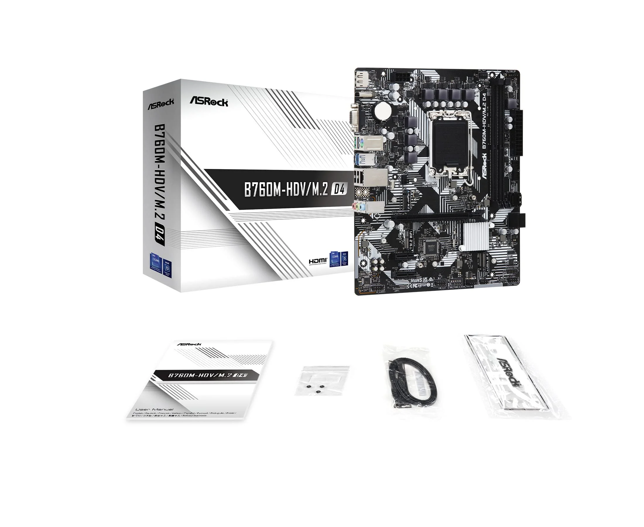 Материнская плата Asrock B650M-H/M.2+ WIFI (AM5, mATX)