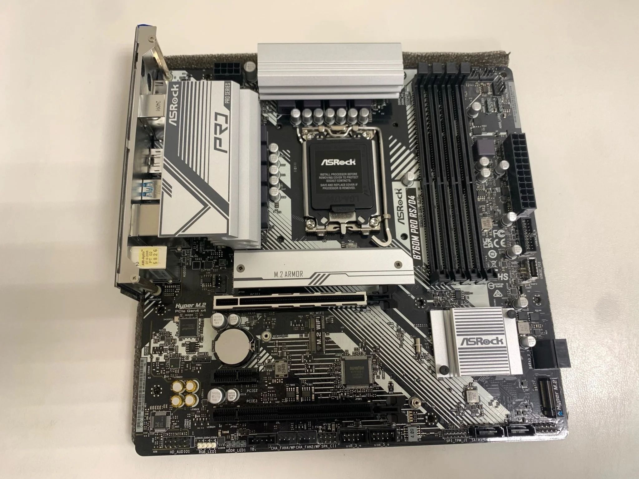 Материнская плата Asrock B760M PRO RS WIFI (LGA1700, mATX)