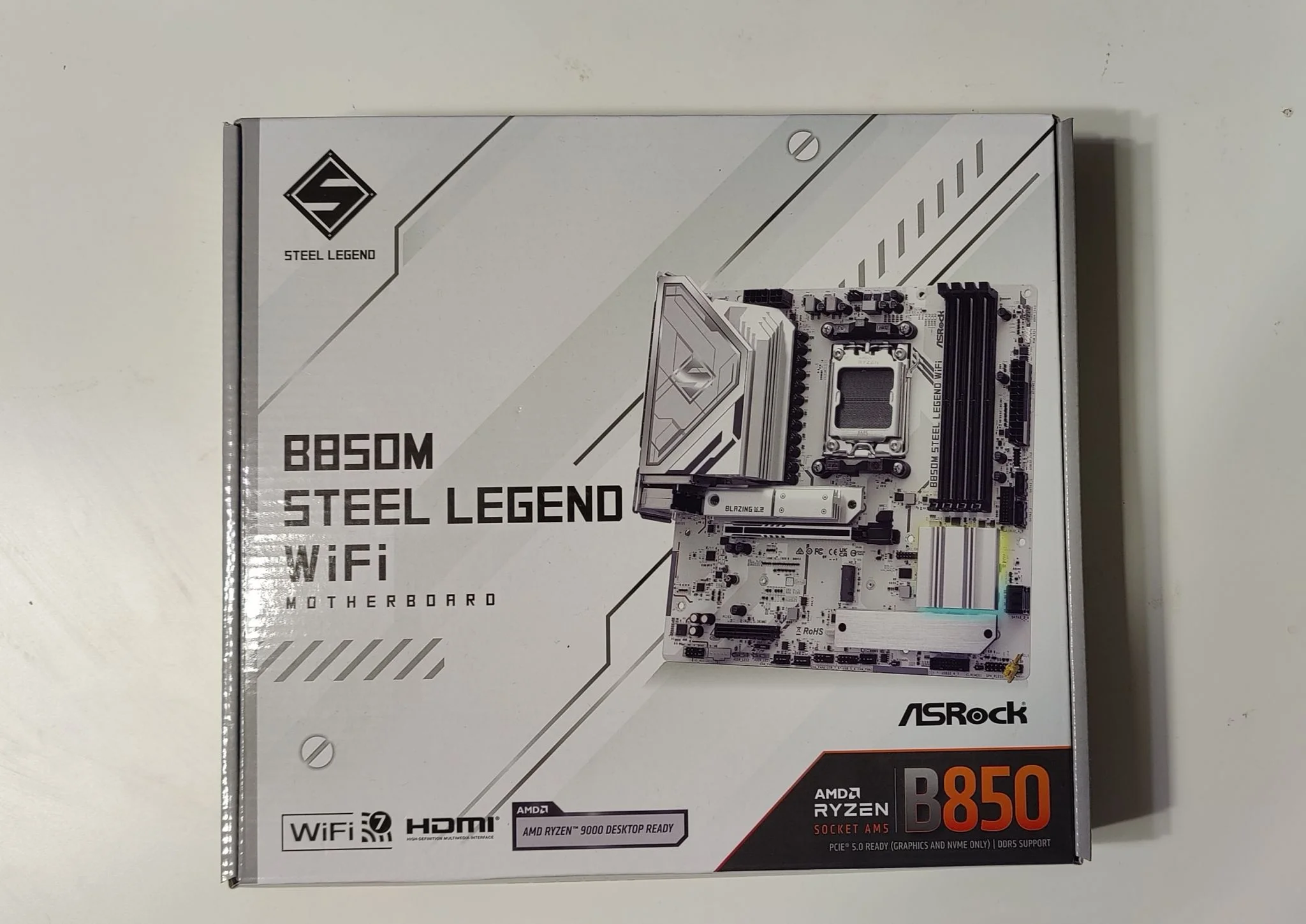 Материнская плата Asrock B850M STEEL LEGEND WIFI (AM5, mATX)
