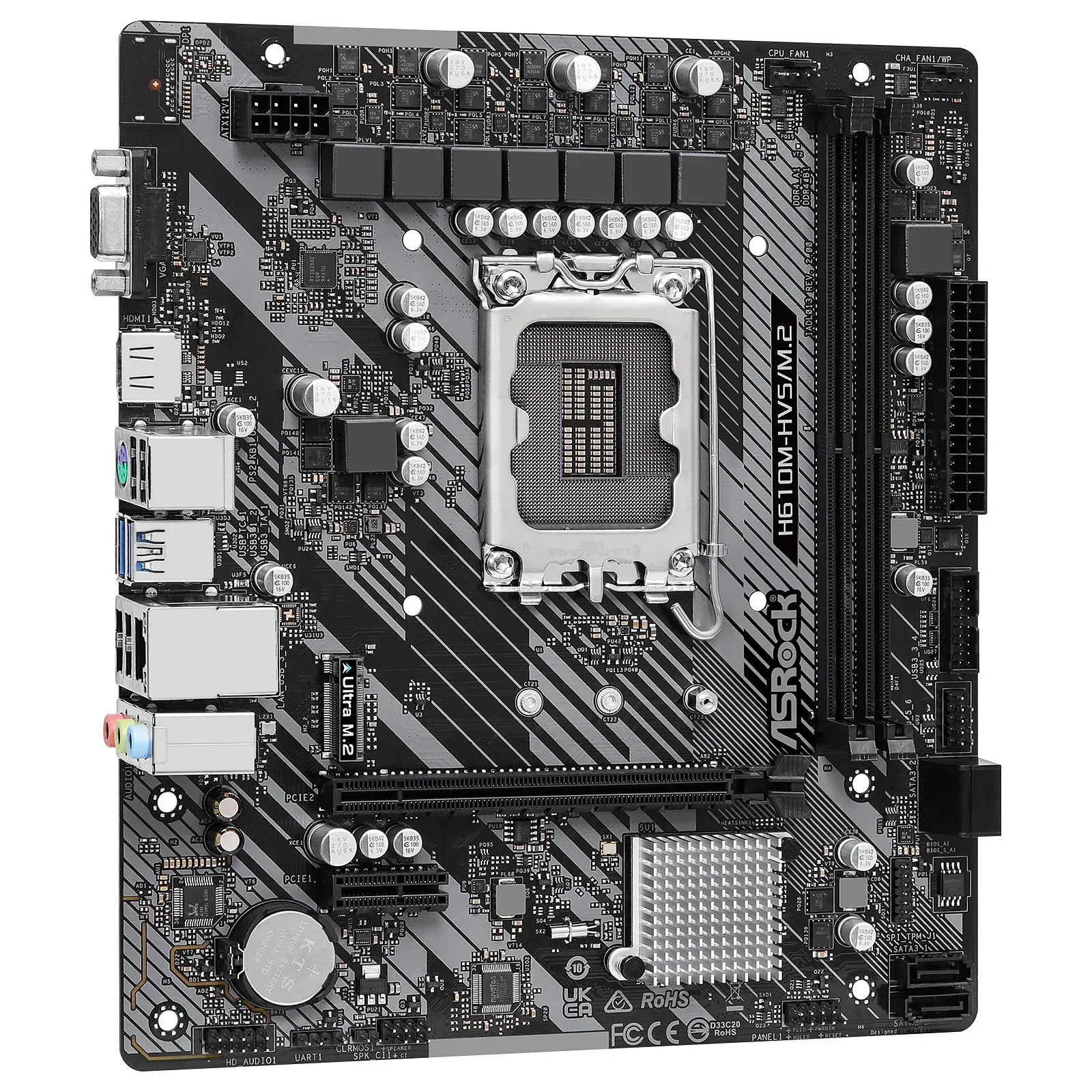 Материнская плата Asrock H610M-H2/M.2 D5 (LGA1700, mATX)