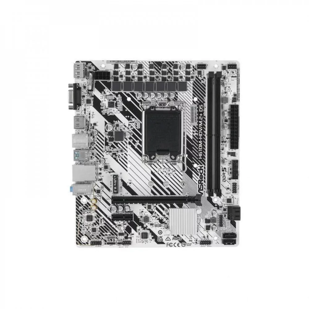 Материнская плата Asrock H610M-HDV/M.2+ D5 (LGA1700, mATX)