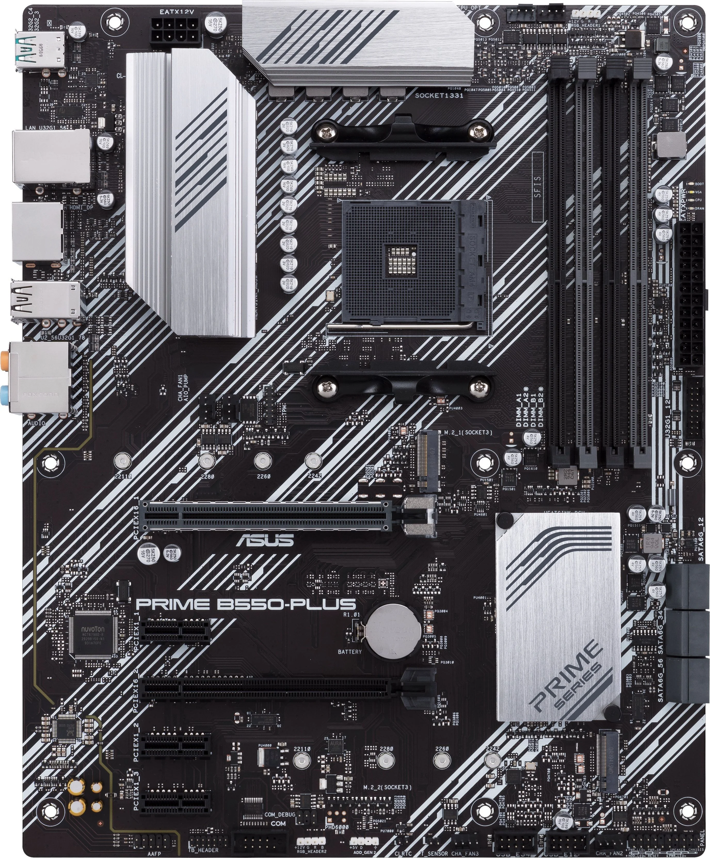 Материнская плата Asus PRIME B550-PLUS (AM4, ATX)