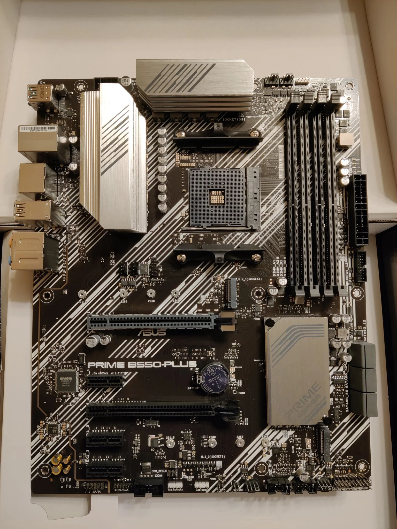 Материнская плата Asus PRIME B550-PLUS (AM4, ATX)
