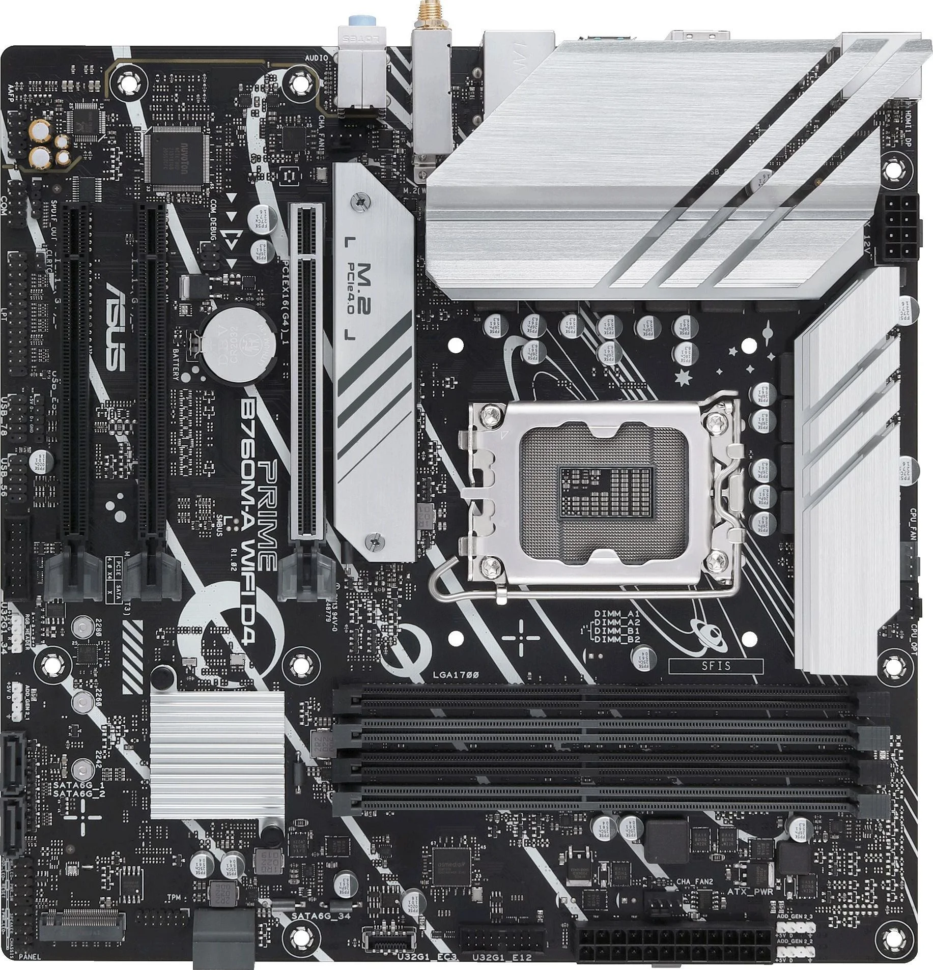 Материнская плата Asus PRIME B760M-A WIFI (LGA1700 mATX)
