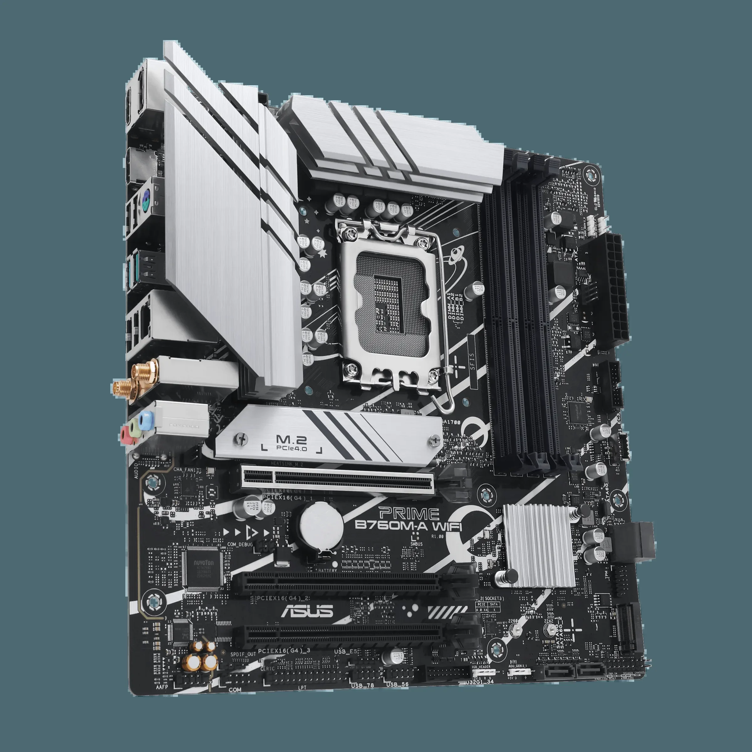 Материнская плата Asus PRIME B760M-A WIFI II (LGA1700, mATX, Wi-Fi)