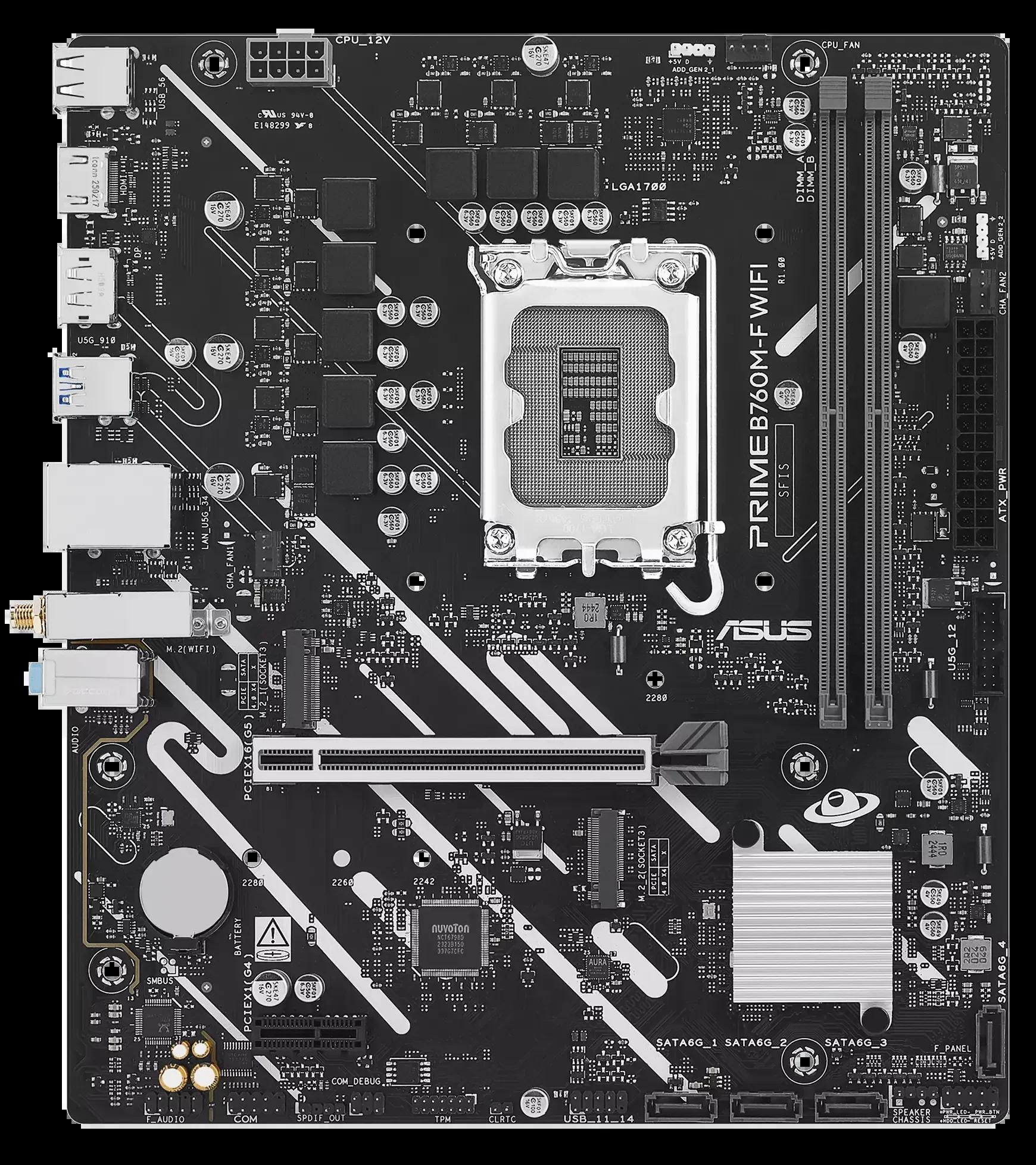 Материнская плата Asus PRIME B760M-F (LGA1700, mATX)
