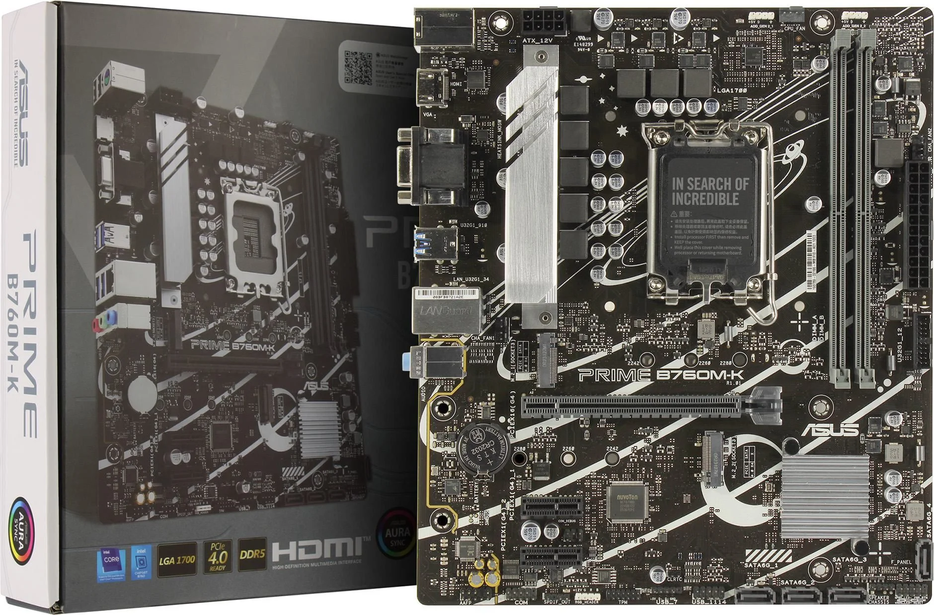 Материнская плата Asus PRIME B760M-K (LGA1700 mATX)