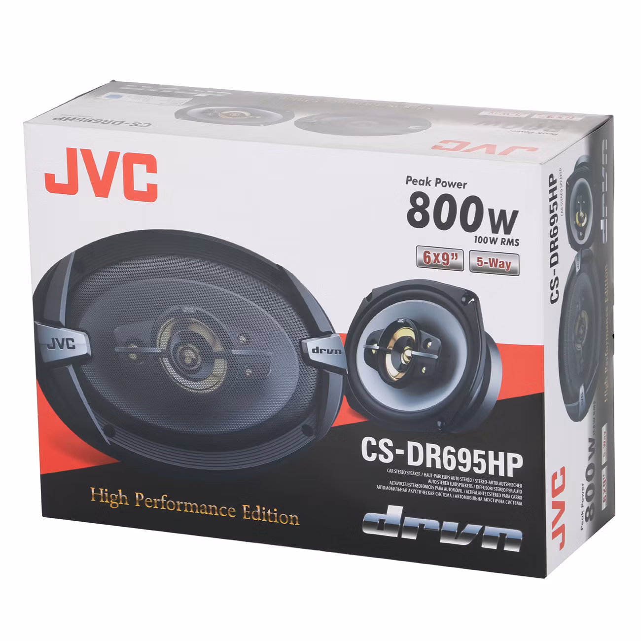 Колонки автомобильные JVC CS-DR695HP 800Вт 85дБ 4Ом 15x23см (6x9дюйм) (ком.:2кол.) коаксиальные пятиполосные