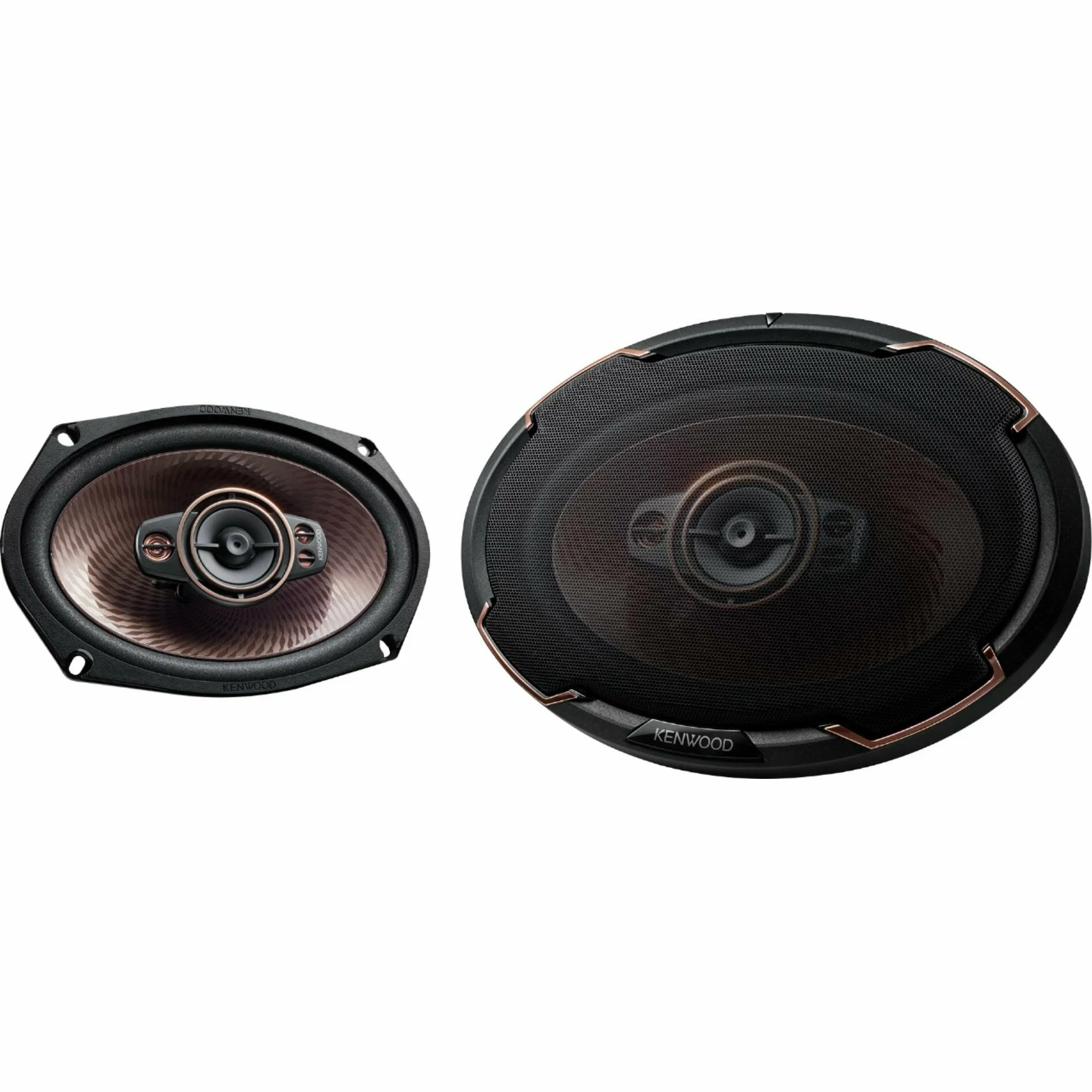 Колонки автомобильные Kenwood KFC-PS6986 600Вт 88дБ 4Ом 15x23см (6x9дюйм) (ком.:2кол.) коаксиальные четырехполосные