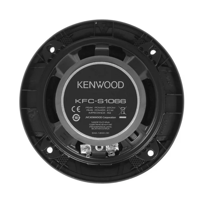 Колонки автомобильные Kenwood KFC-S1066 220Вт 88дБ 4Ом 10см (4дюйм) (ком.:2кол.) коаксиальные двухполосные