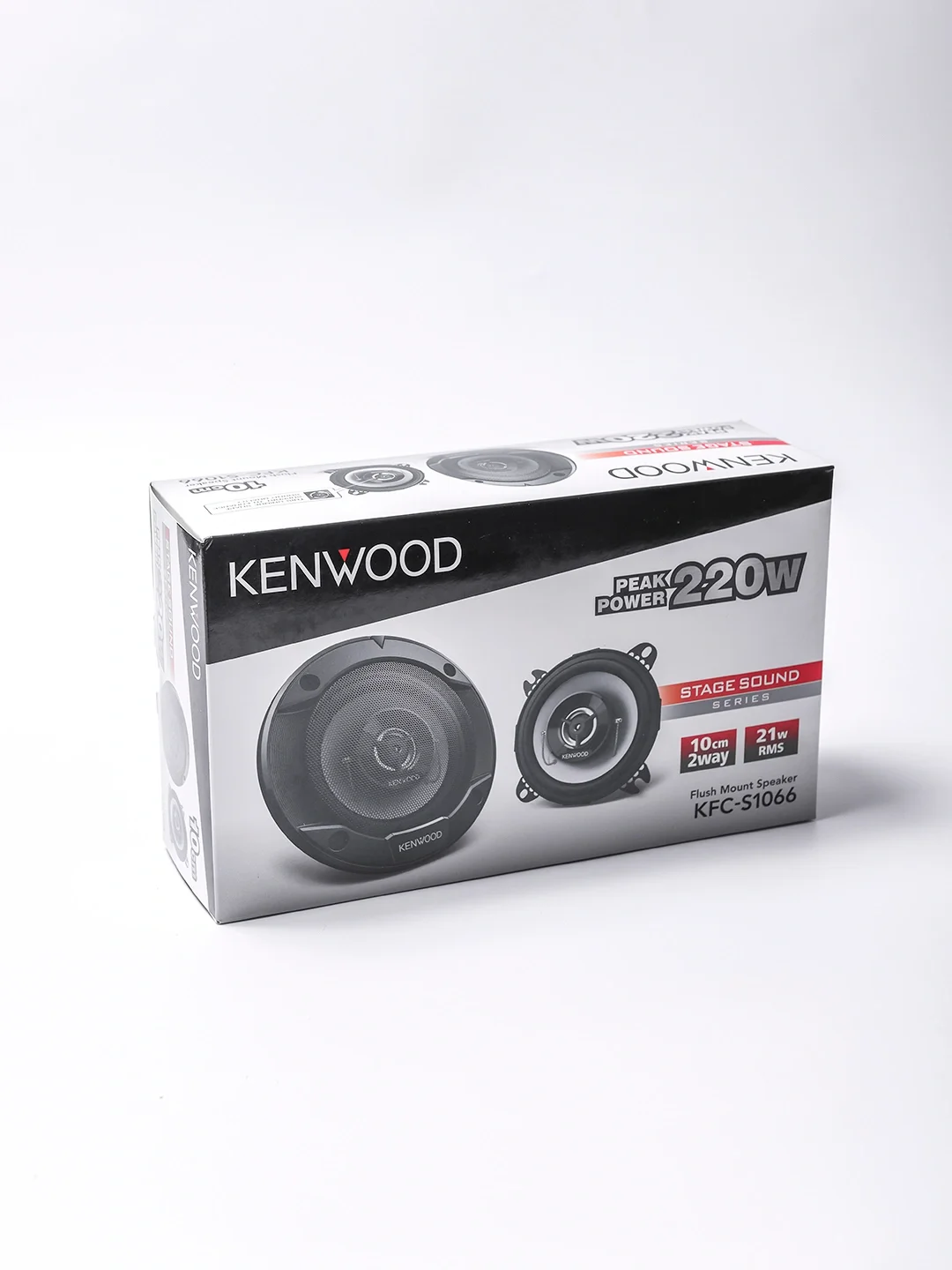 Колонки автомобильные Kenwood KFC-S1066 220Вт 88дБ 4Ом 10см (4дюйм) (ком.:2кол.) коаксиальные двухполосные