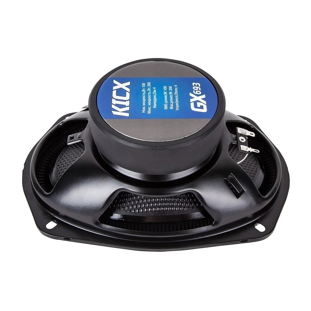 Колонки автомобильные Kicx GX-693 200Вт 92дБ 4Ом 15x23см (6x9дюйм) (ком.:2кол.) коаксиальные трехполосные