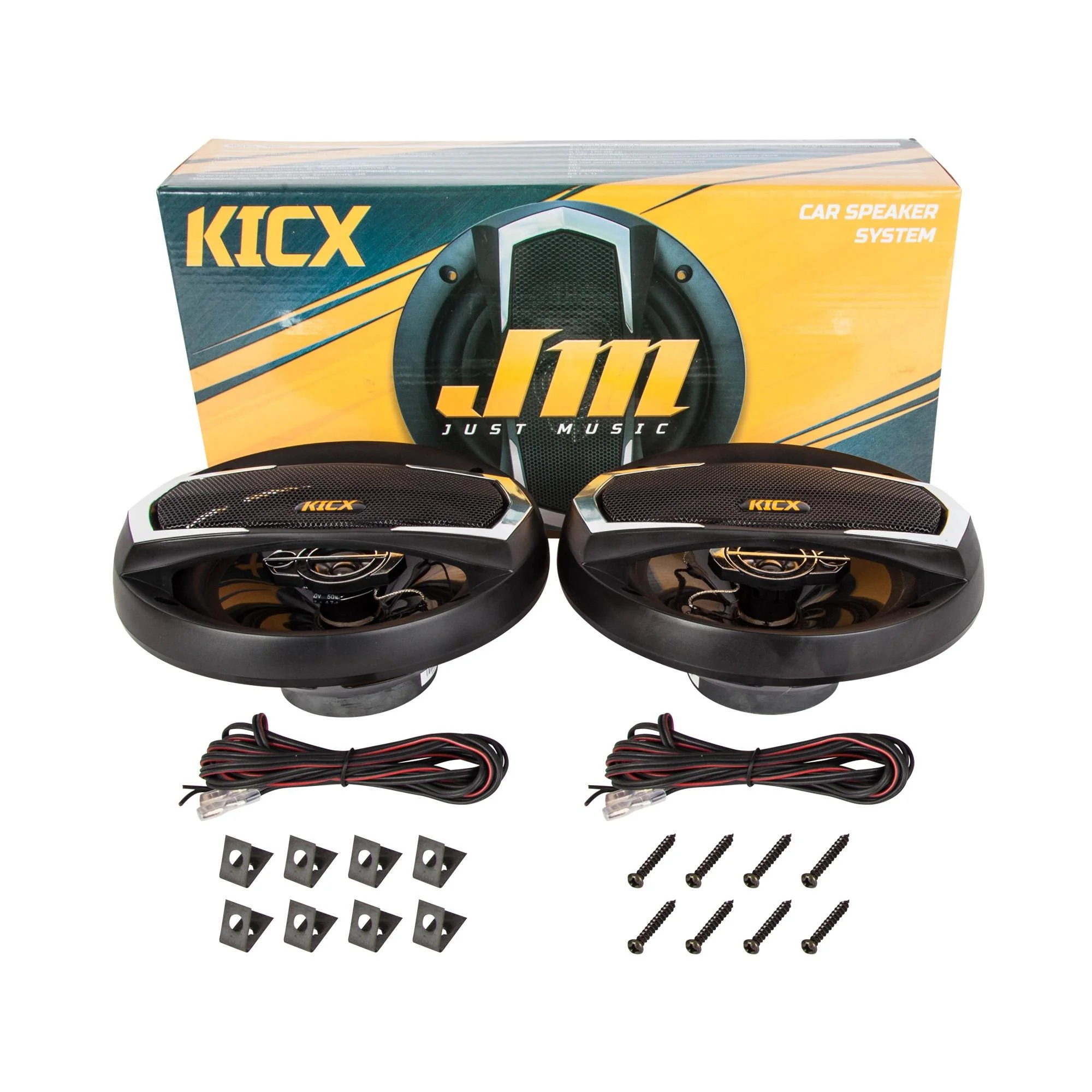 Колонки автомобильные Kicx JM-165 130Вт 89дБ 4Ом 16.5см (6 1/2дюйм) (ком.:2кол.) коаксиальные трехполосные