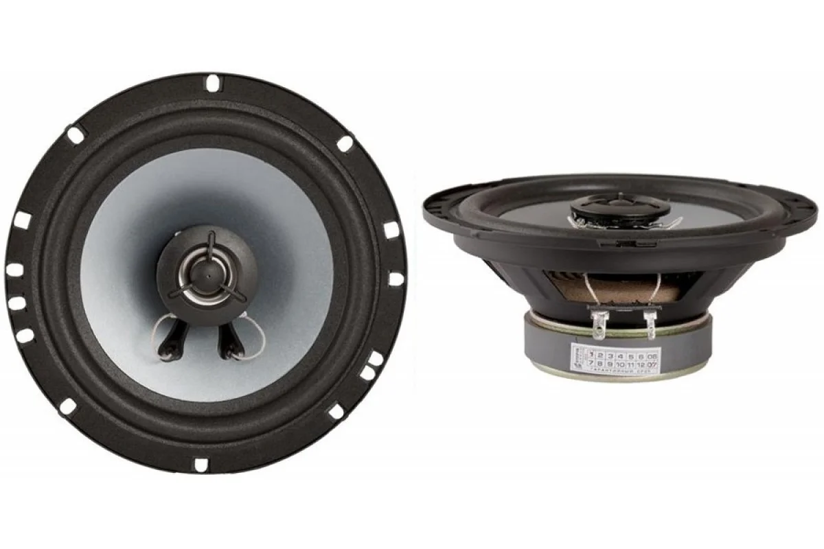 Колонки автомобильные Kicx PD-652 80Вт 92дБ 4Ом 16см (6дюйм) (ком.:2кол.) коаксиальные двухполосные
