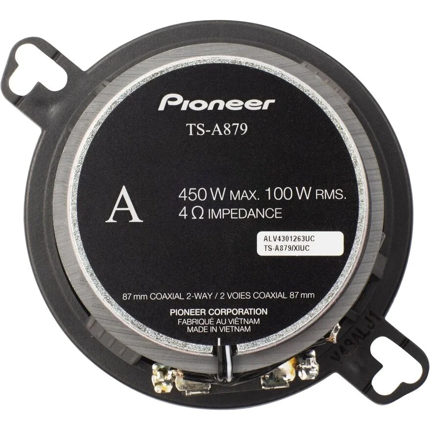 Колонки автомобильные Pioneer TS-A879 (без решетки) 450Вт 85дБ 4Ом 7.6см (3дюйм) (ком.:2кол.) твитер двухполосные