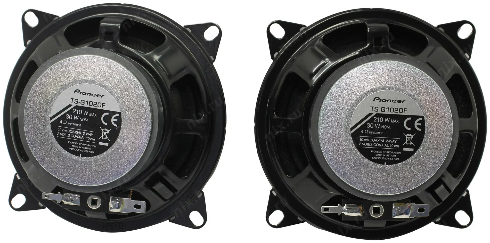 Колонки автомобильные Pioneer TS-G1020F 210Вт 87дБ 4Ом 10см (4дюйм) (ком.:2кол.) коаксиальные двухполосные