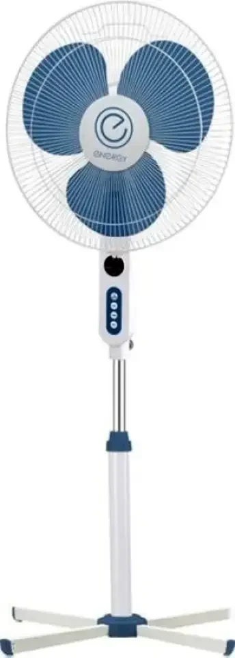 Вентилятор Energy EN-1635R белый/голубой, напольный, 40 Вт, 3 скорости, 40 см, с пультом ДУ