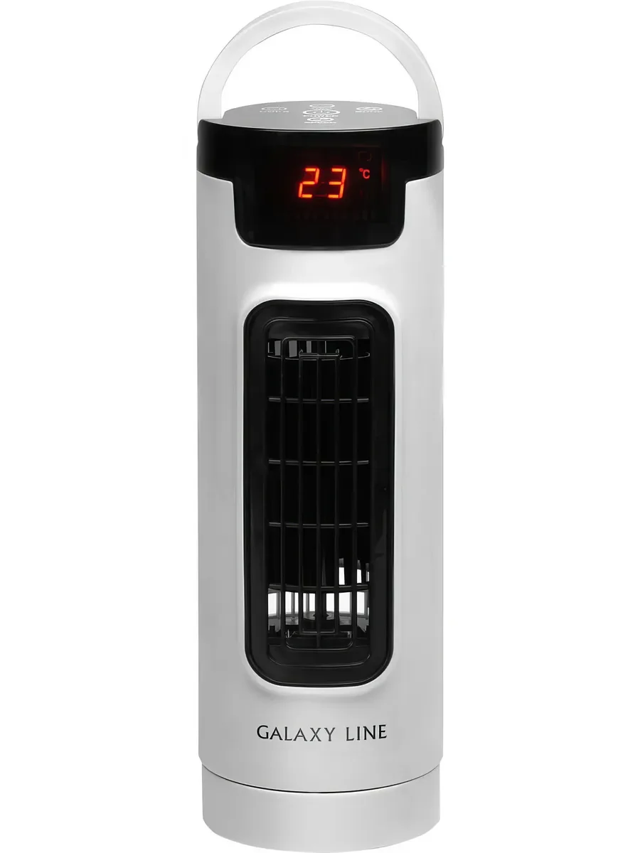 Вентилятор Galaxy Line GL8154 белый/чёрный, настольный, 40 Вт, 3 скорости, колонный