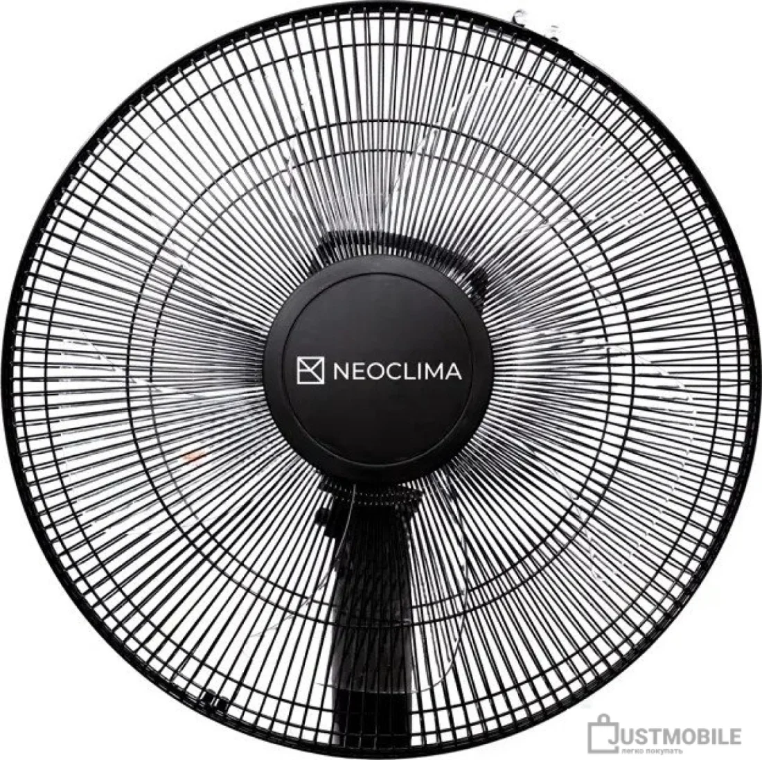 Вентилятор бытовой напольный Neoclima RSF-5000, 55Вт, круглое основание, черный