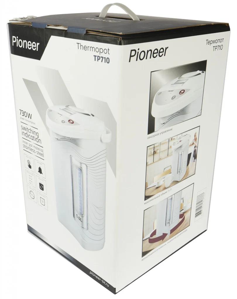 Эл,чайник-термос Pioneer TP710 5л, сенсор