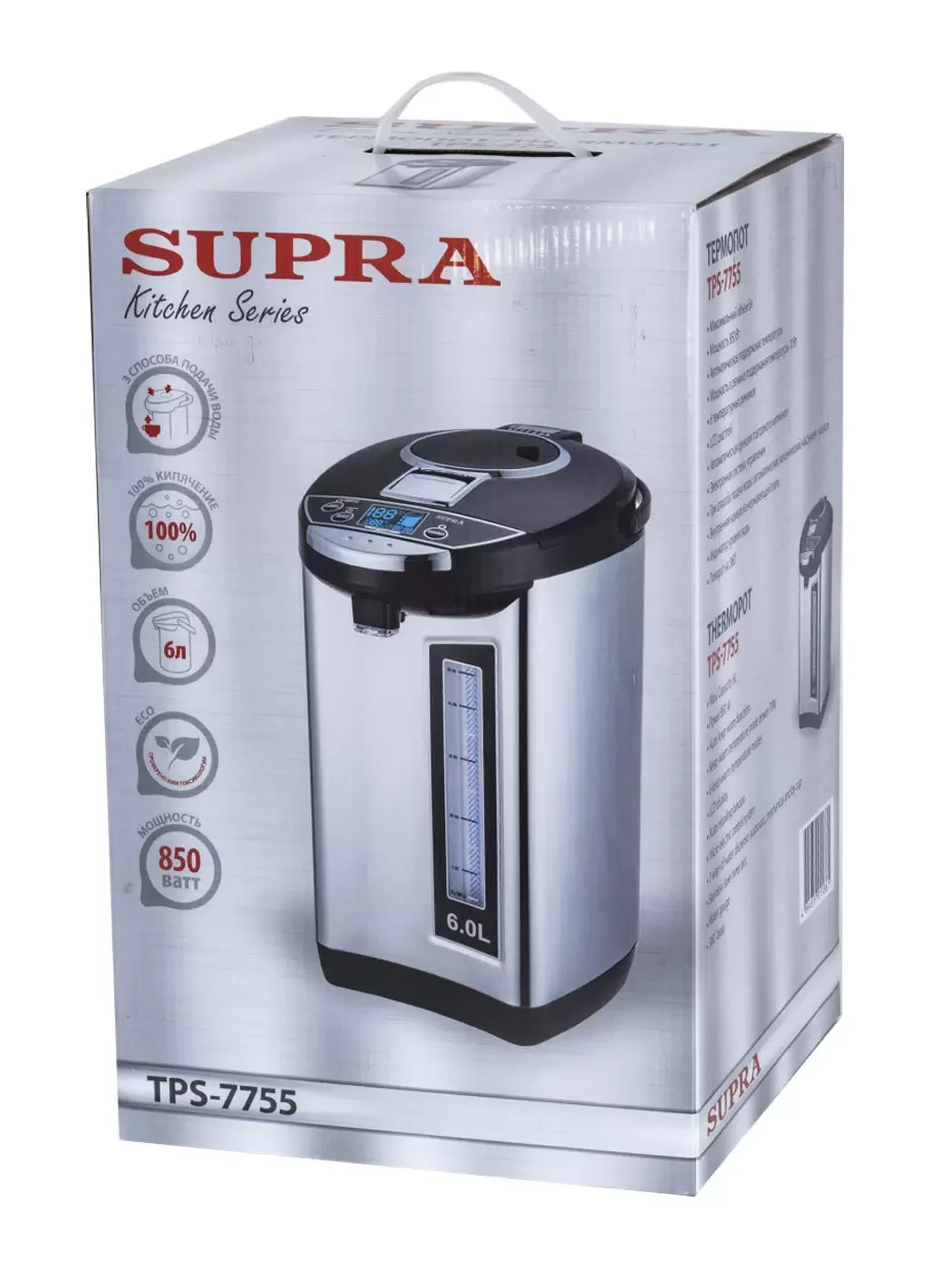 Эл,чайник-термос SUPRA TPS-7755 (850 Вт, 6л)