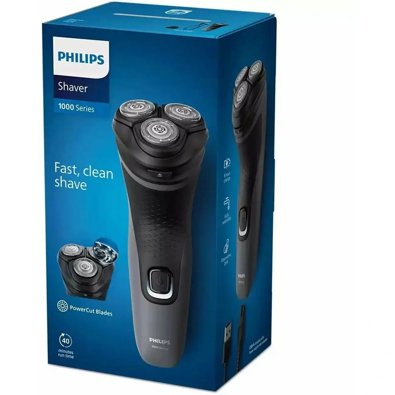 Бритва Philips S1151/00 роторная, бритье: влажное/сухое, головок - 3
