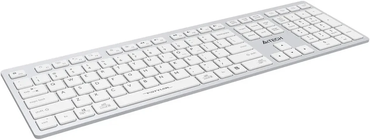Клавиатура беспроводная A4Tech Fstyler FBX50C, USB, Bluetooth/Радиоканал, белый