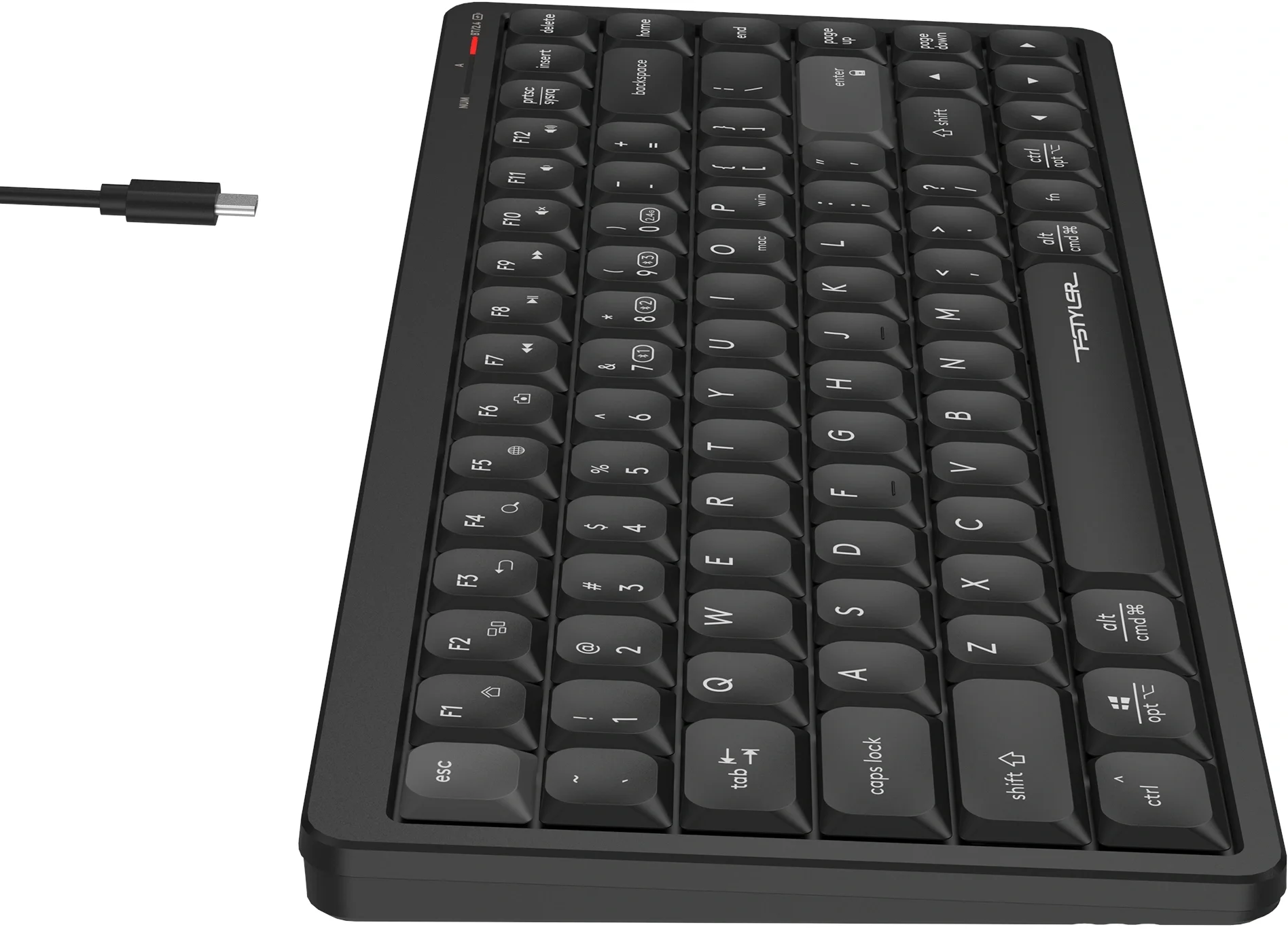 Клавиатура беспроводная A4Tech Fstyler FBX55C черный USB BT/Radio slim Multimedia (FBX55C)