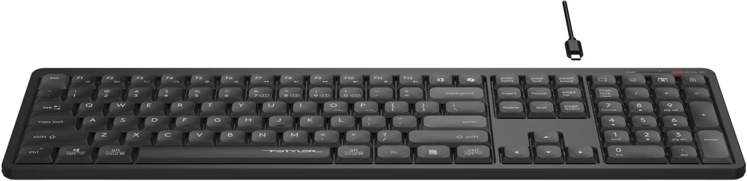 Клавиатура беспроводная A4Tech Fstyler FBX55C черный USB BT/Radio slim Multimedia (FBX55C)