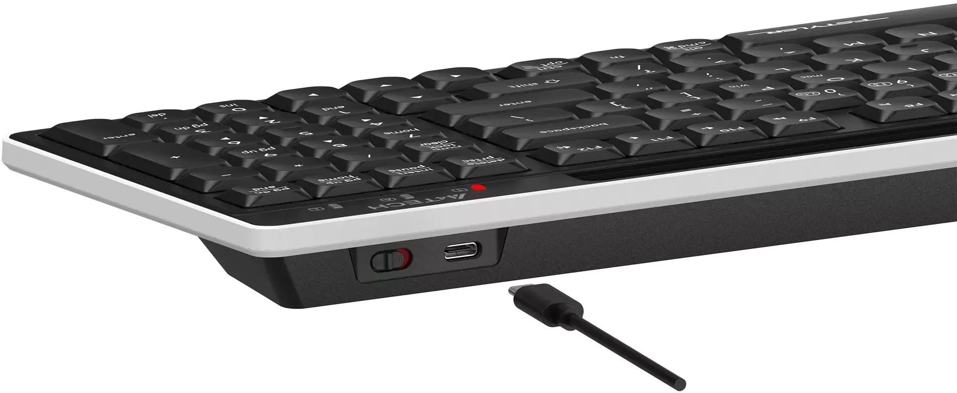 Клавиатура беспроводная A4Tech Fstyler FBX70C, USB, Bluetooth/Радиоканал, черный