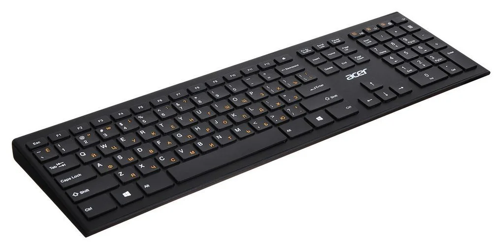 Клавиатура беспроводная Acer OKR010, USB, Радиоканал, черный