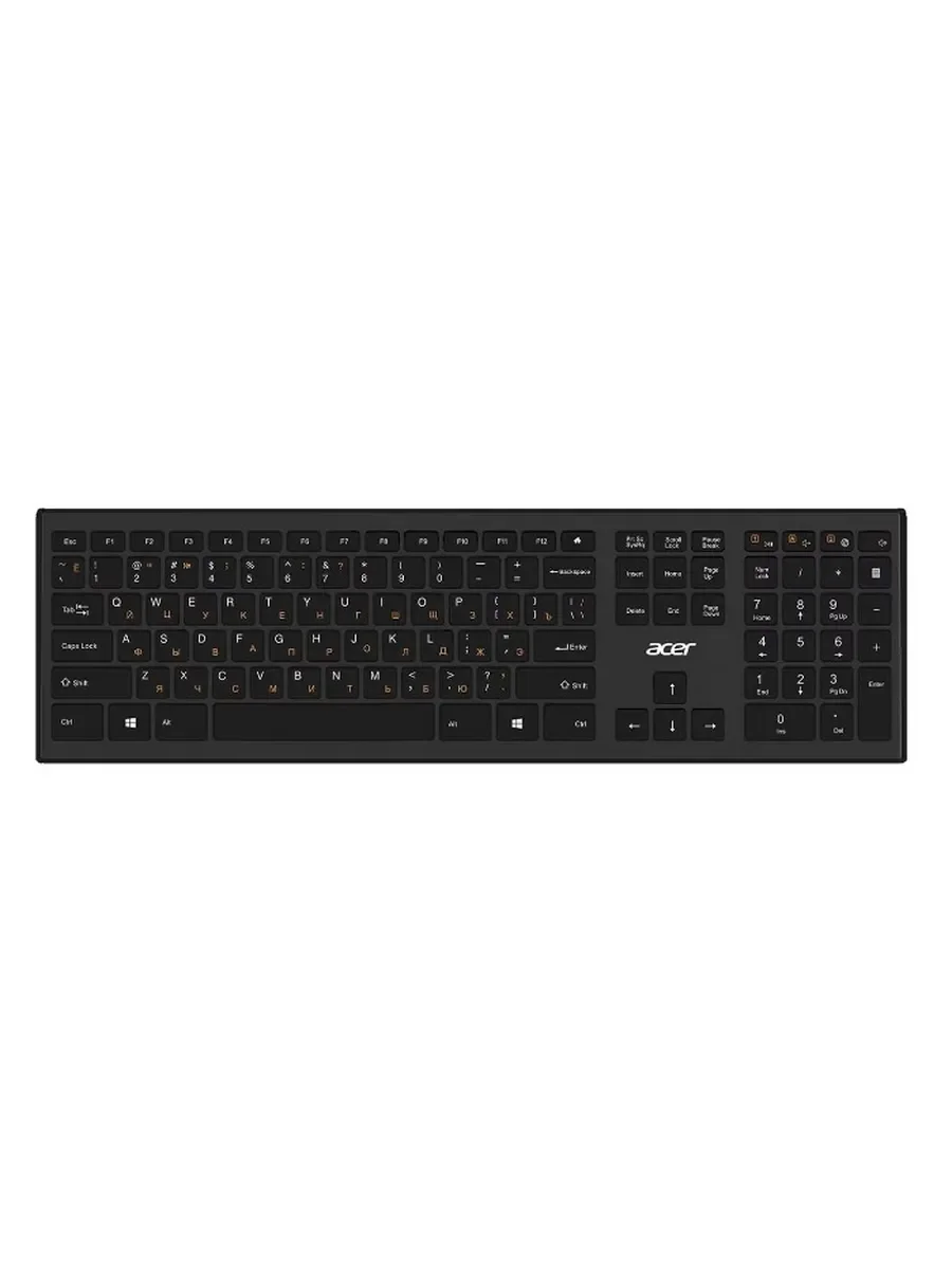 Клавиатура беспроводная Acer OKR010, USB, Радиоканал, черный
