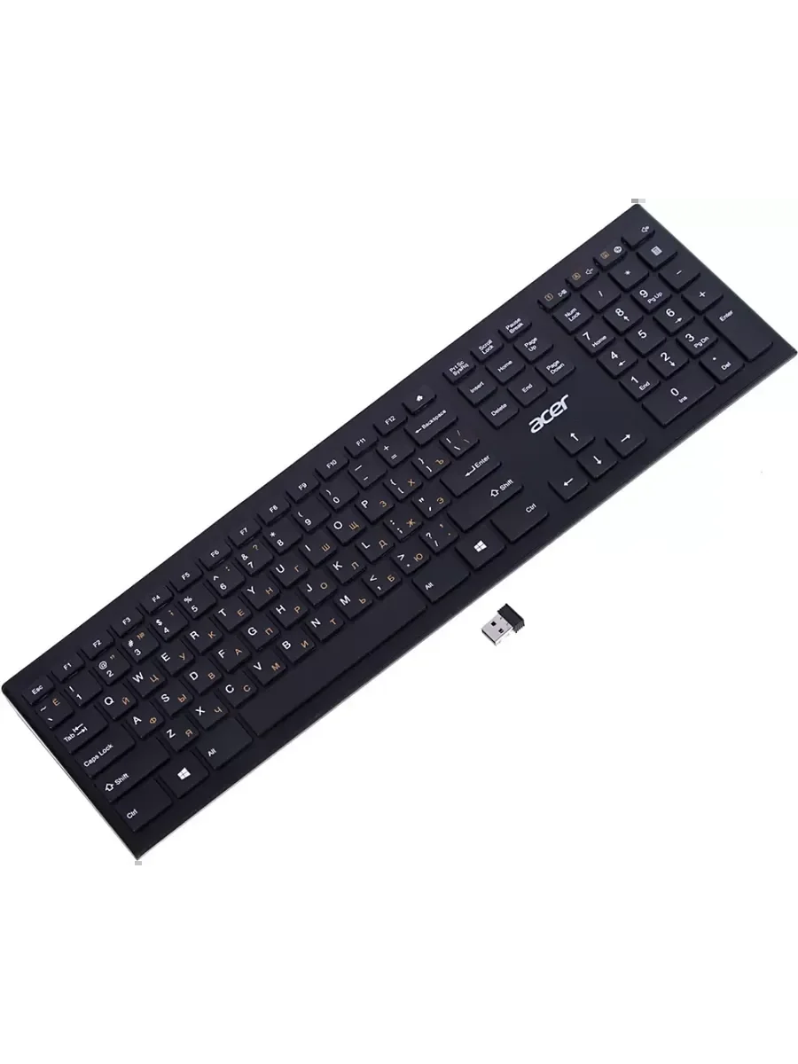 Клавиатура беспроводная Acer OKR010, USB, Радиоканал, черный