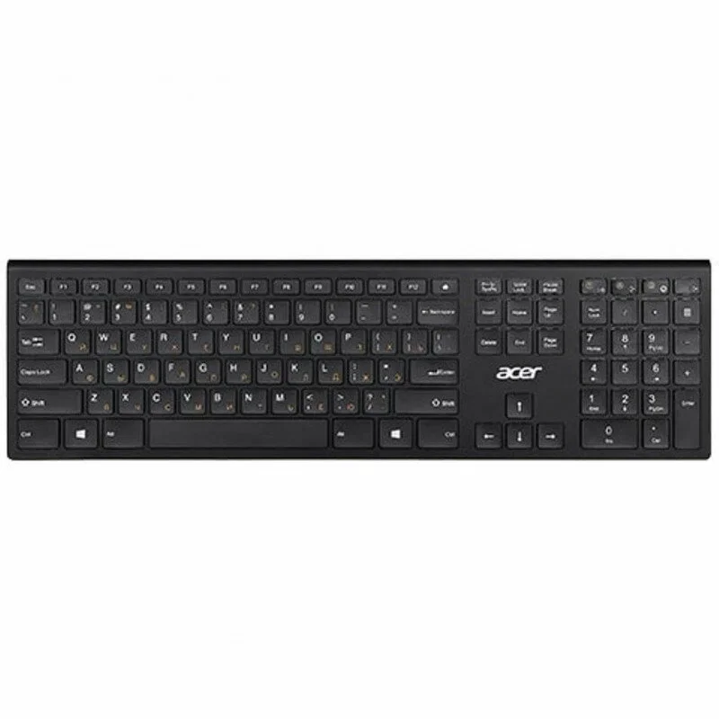 Клавиатура беспроводная Acer OKR020, USB, Радиоканал, черный
