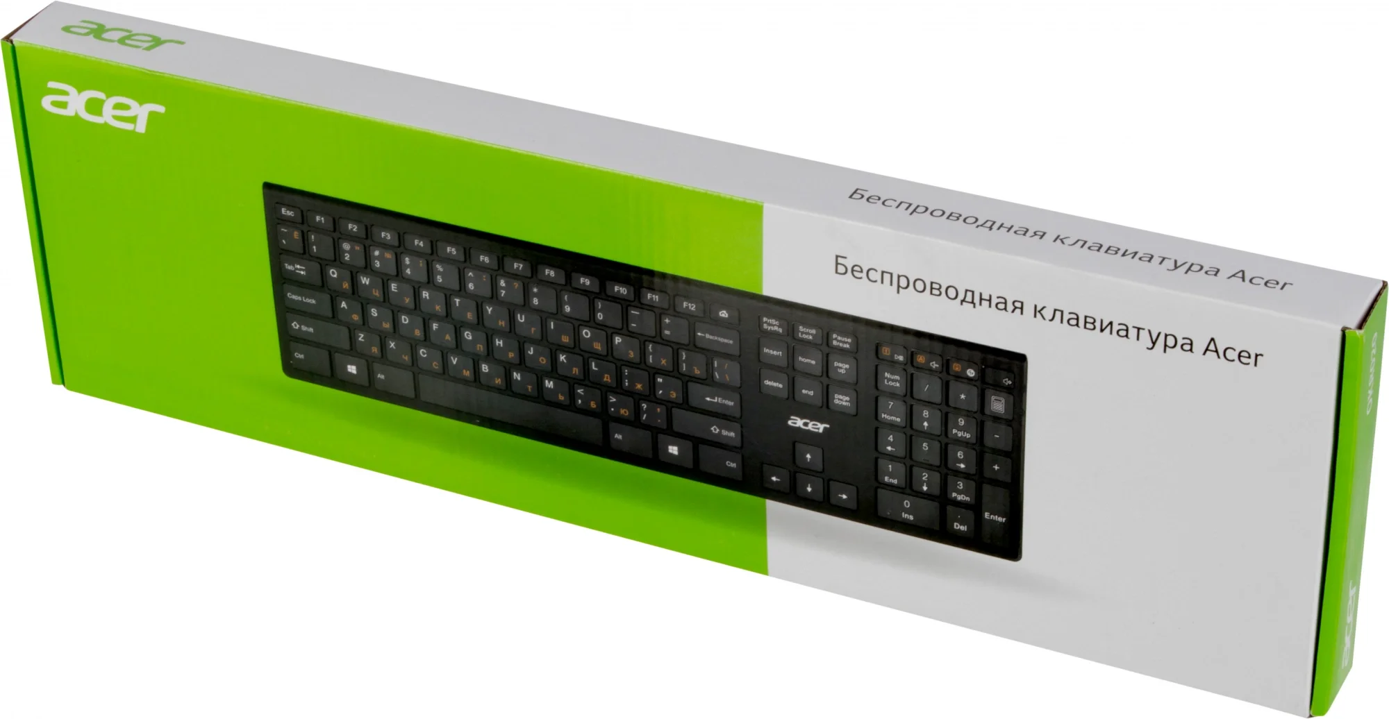 Клавиатура беспроводная Acer OKR020, USB, Радиоканал, черный