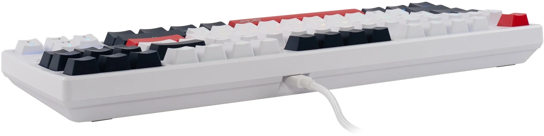 Клавиатура беспроводная Acer OKR302 (ZL.KBDEE.016), USB, Bluetooth/Радиоканал, белый