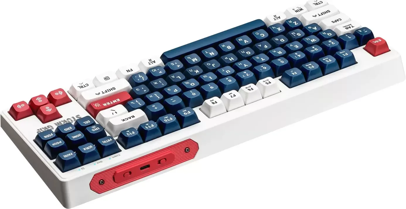Клавиатура беспроводная Defender Storm Grip GK-188 RU,белый/синий