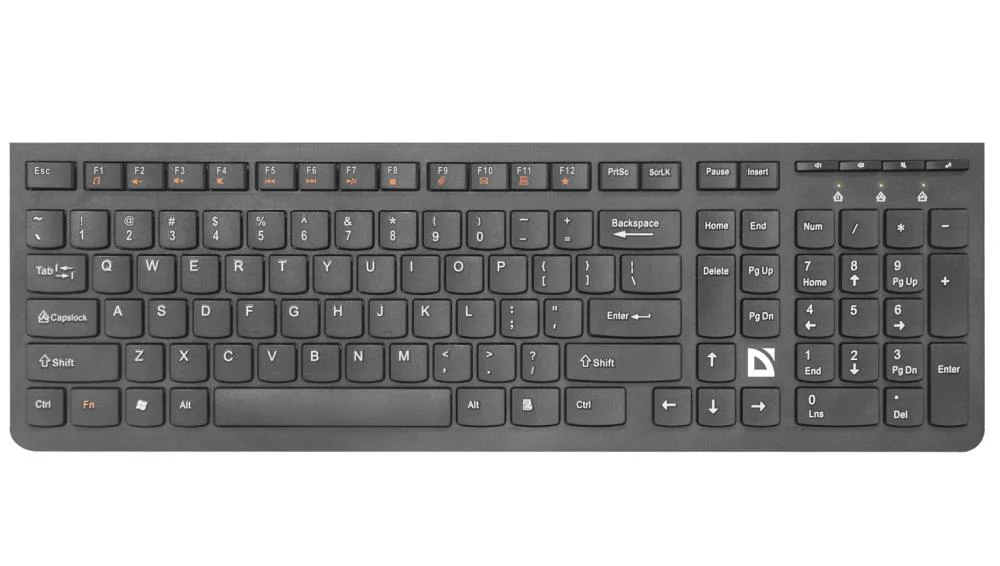 Клавиатура беспроводная Defender ULTRAMATE SM-535 RU USB, радиоканал, черный