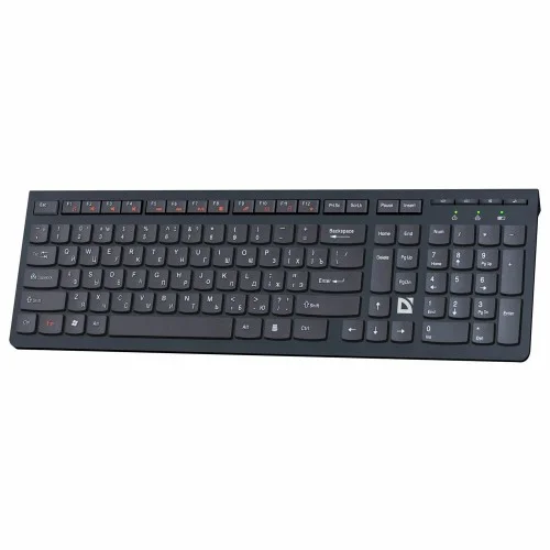 Клавиатура беспроводная Defender ULTRAMATE SM-535 RU USB, радиоканал, черный